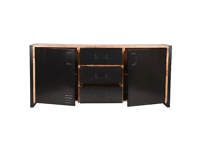 Buffet Bruxelles - Brut - Bois de manguier - 190 cm