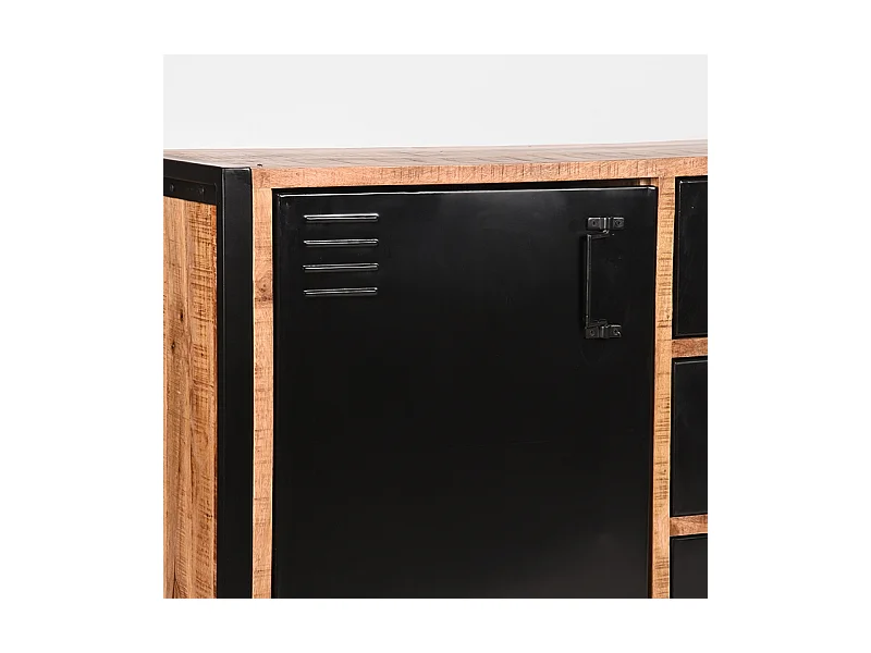 Buffet Bruxelles - Brut - Bois de manguier - 190 cm