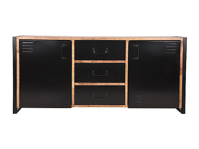 Buffet Bruxelles - Brut - Bois de manguier - 190 cm