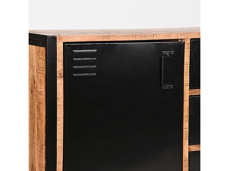 Buffet Bruxelles - Brut - Bois de manguier - 190 cm