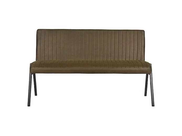 Canapé de salle à manger Matz - Vert armée - Microfibre - 145 cm