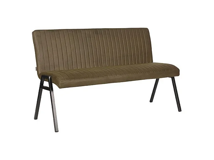 Canapé de salle à manger Matz - Vert armée - Microfibre - 145 cm