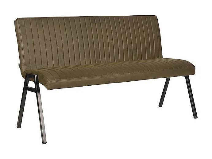 Canapé de salle à manger Matz - Vert armée - Microfibre - 145 cm