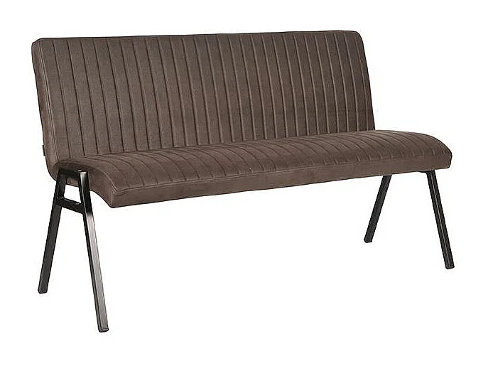 Esszimmerbank Matz - Anthrazit - Mikrofaser - 145 cm