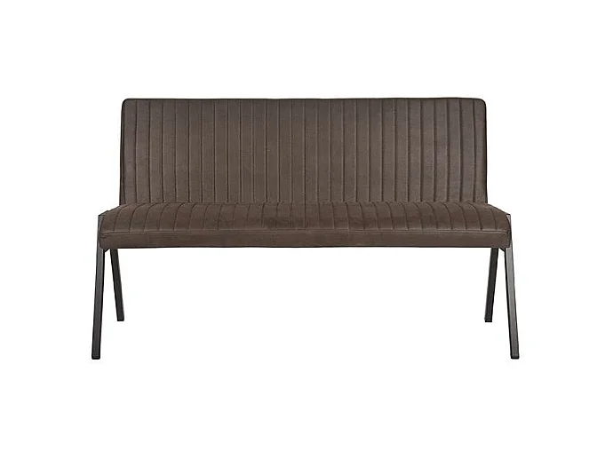 Banc de salle à manger Matz - Anthracite - Microfibre - 145 cm