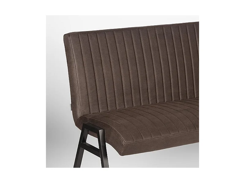 Banc de salle à manger Matz - Anthracite - Microfibre - 145 cm