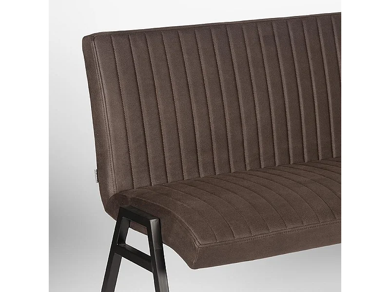 Esszimmerbank Matz - Anthrazit - Mikrofaser - 145 cm