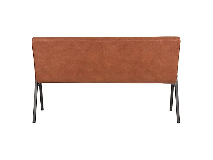 Canapé de salle à manger Matz - Cognac - Microfibre - 145 cm