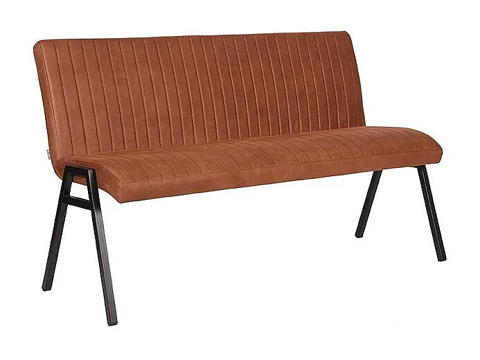 Eetkamerbank Matz - Cognac - Microfiber - 145 cm