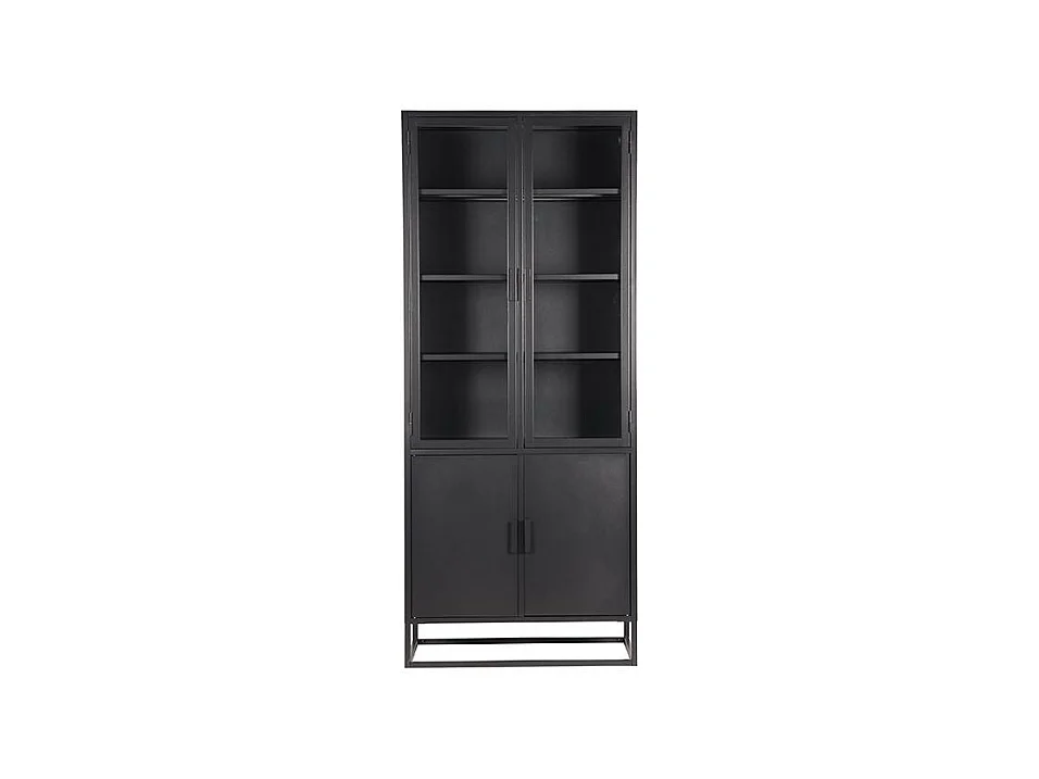 Vitrine Level - Noir - Métal - 80x40x190 cm