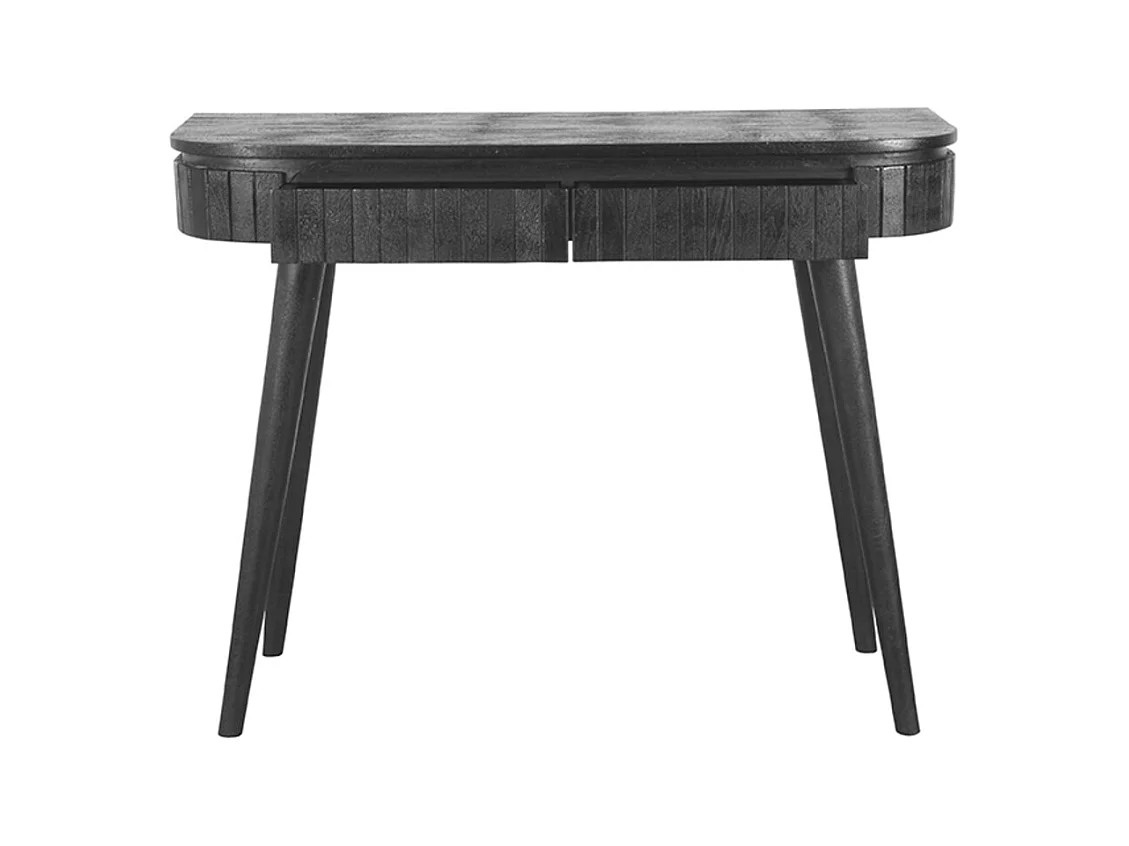 Bureau Nils - Noir - Bois de manguier - 100 cm