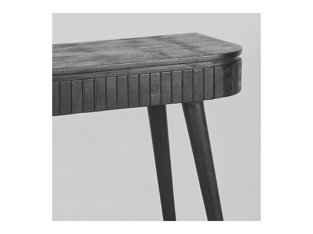 Bureau Nils - Noir - Bois de manguier - 100 cm