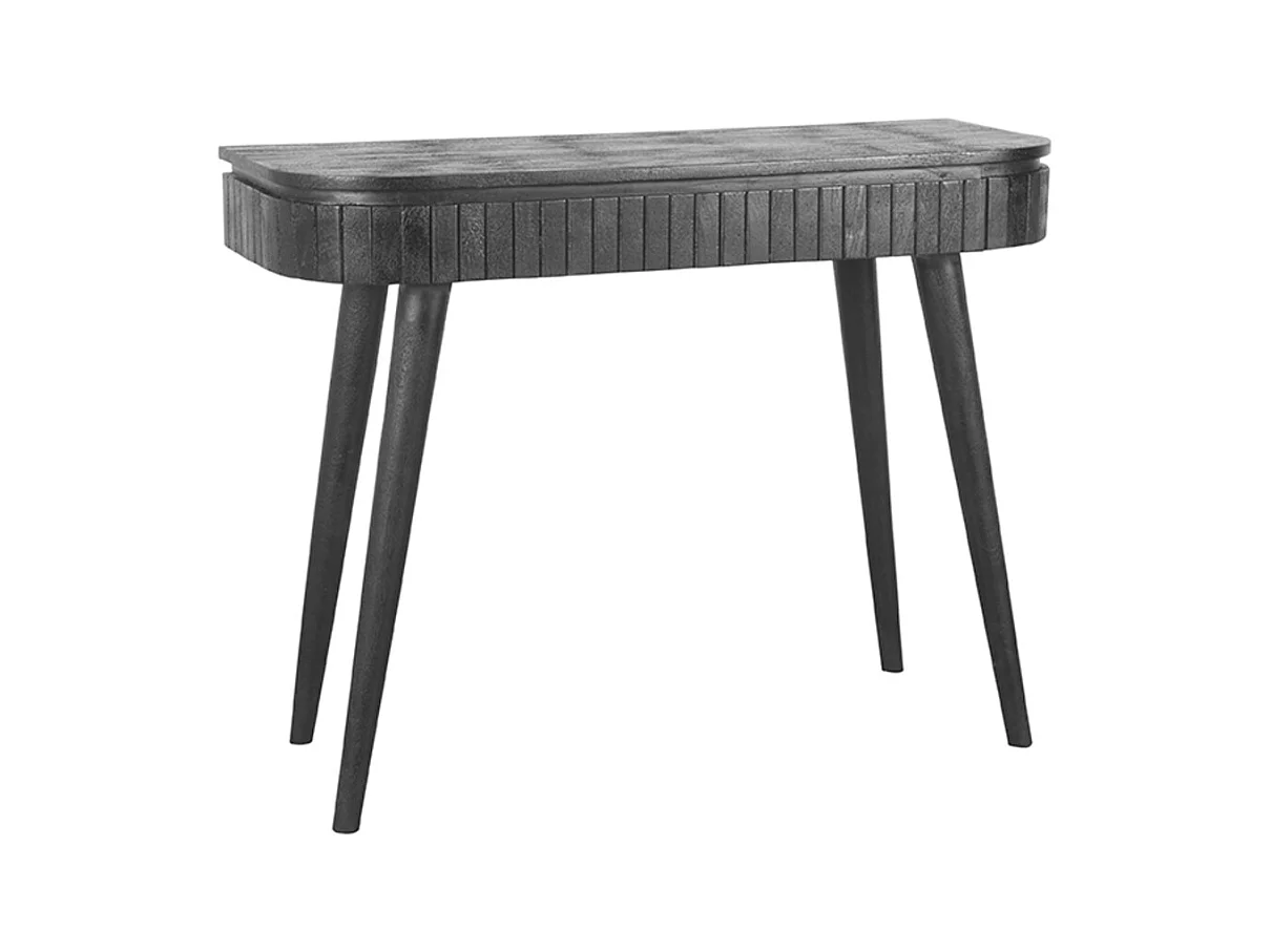 Bureau Nils - Noir - Bois de manguier - 100 cm