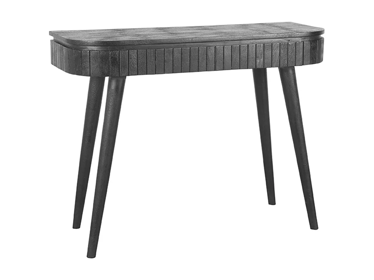 Bureau Nils - Noir - Bois de manguier - 100 cm