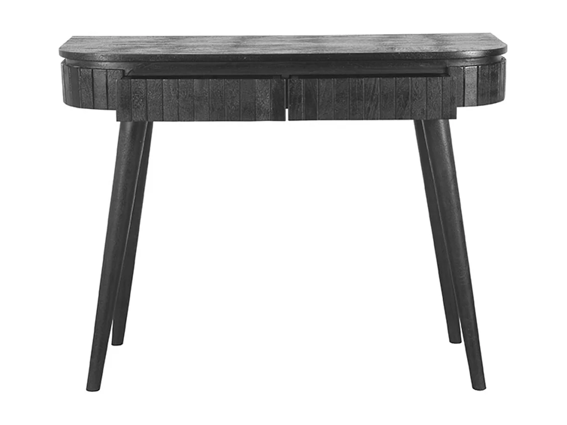 Bureau Nils - Noir - Bois de manguier - 100 cm