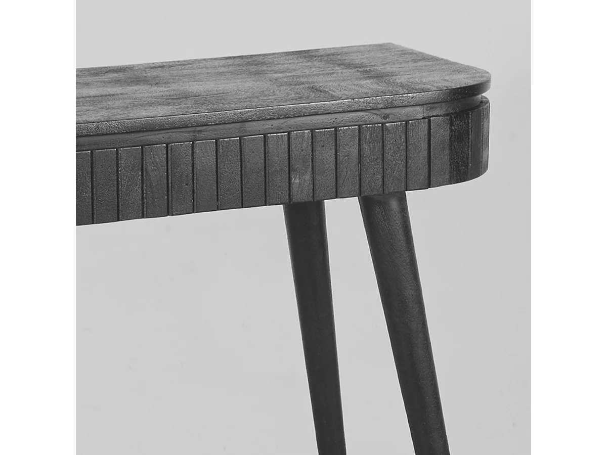 Bureau Nils - Noir - Bois de manguier - 100 cm