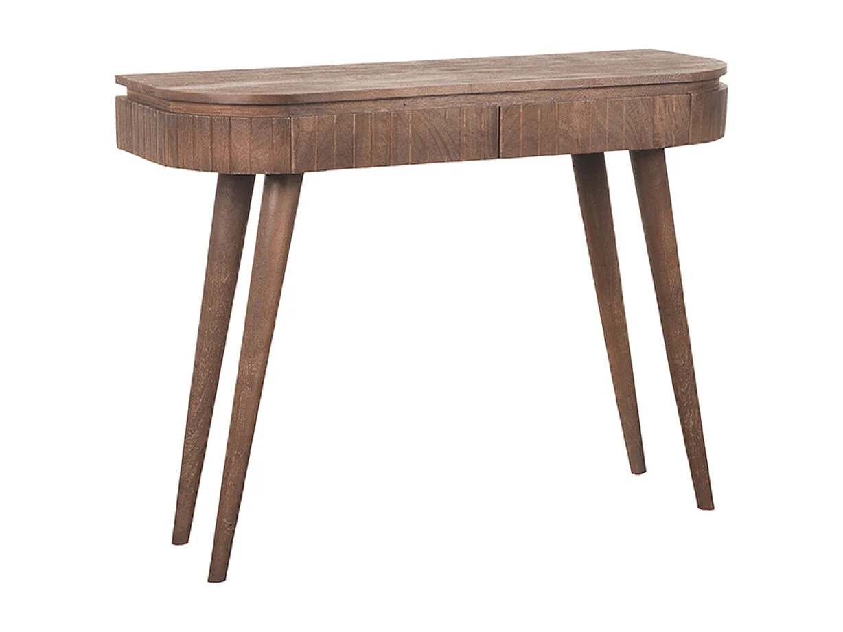 Bureau Nils - Espresso - Mangohout -100cm