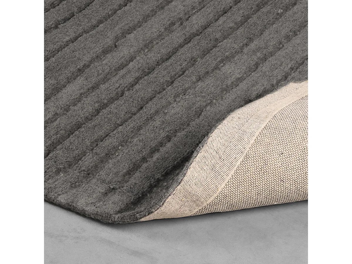 Tapis Luxy - Anthracite - Laine - 200x300 cm