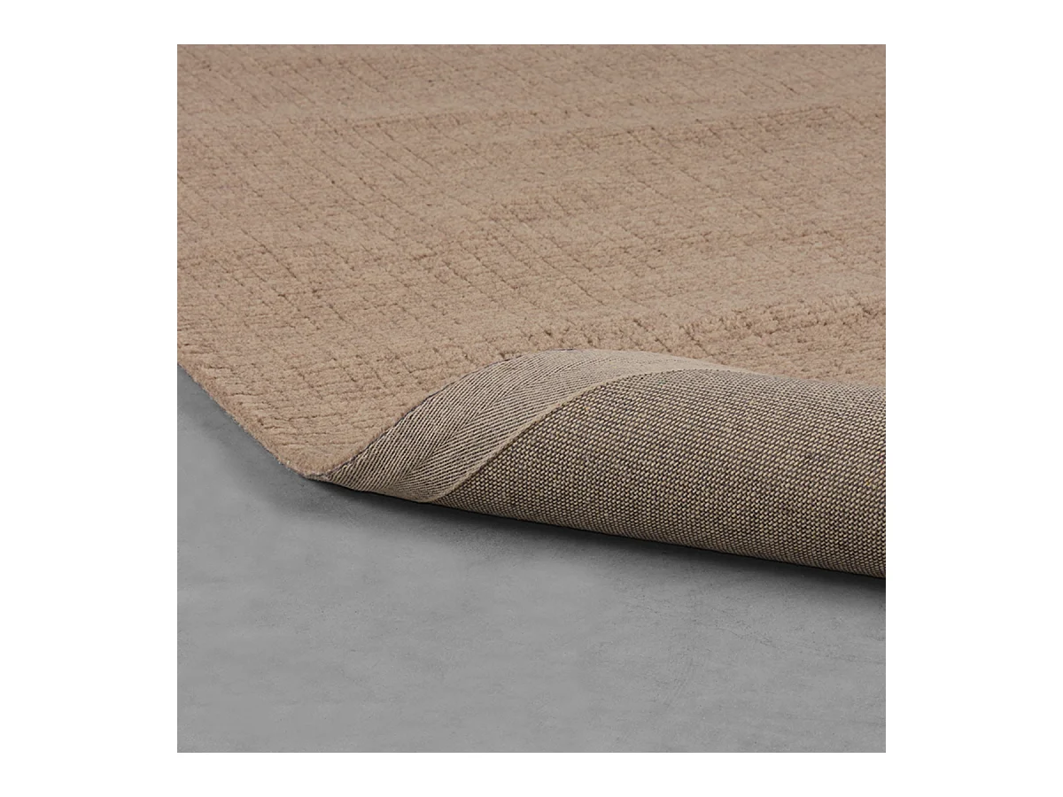 Vloerkleden Wolly - Taupe - Wol - 160x230 cm
