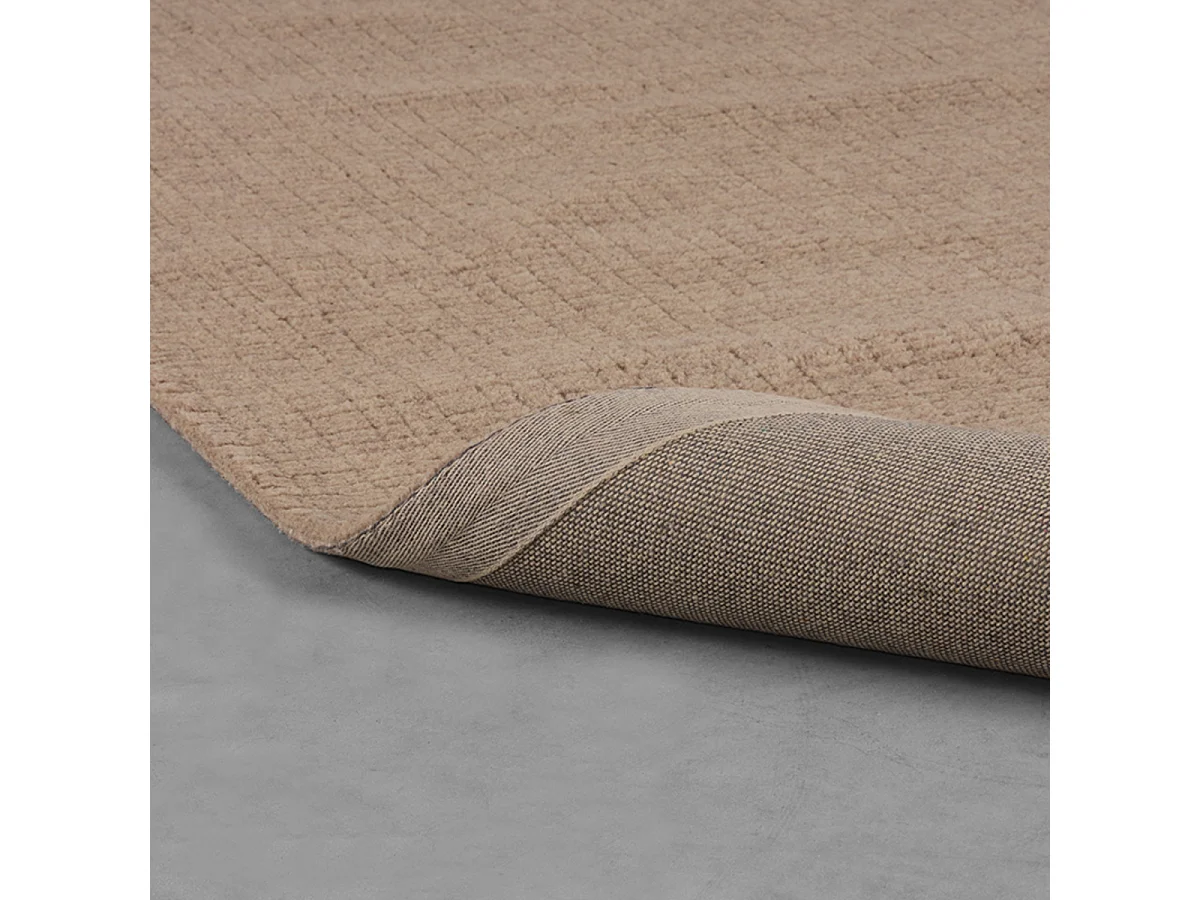 Vloerkleden Wolly - Taupe - Wol - 160x230 cm