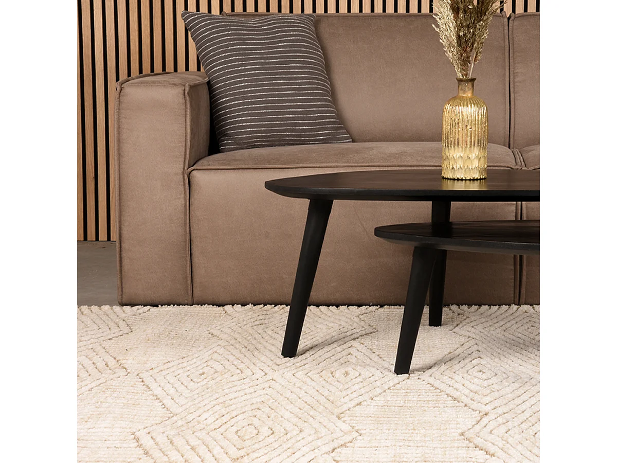 Tapis Cosy - Taupe - Synthétique - 160x230 cm