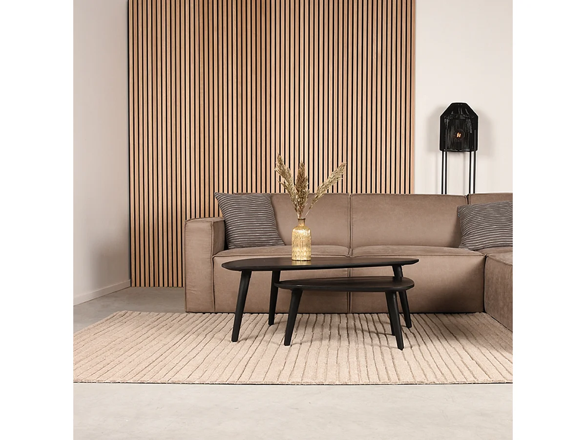 Tapis Luxy - Taupe - Synthétique - 160x230 cm