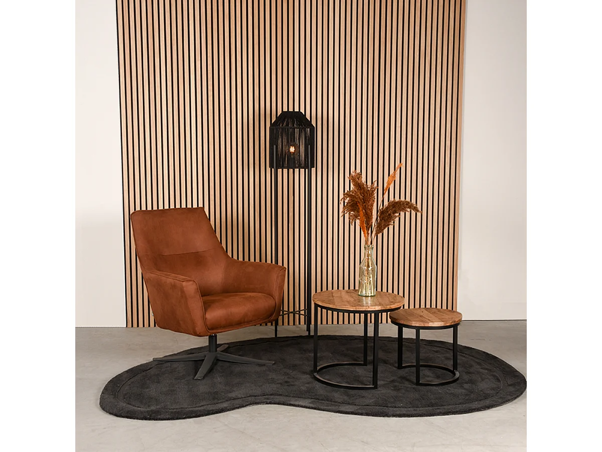 Tapis Mody - Anthracite - Synthétique - 160x230 cm