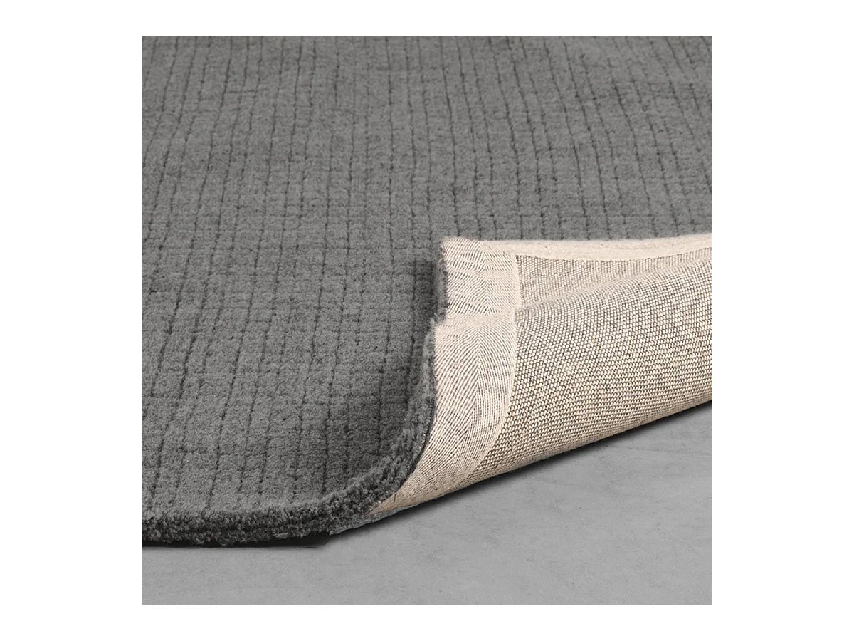 Vloerkleden Wolly - Antraciet - Wol - 160x230