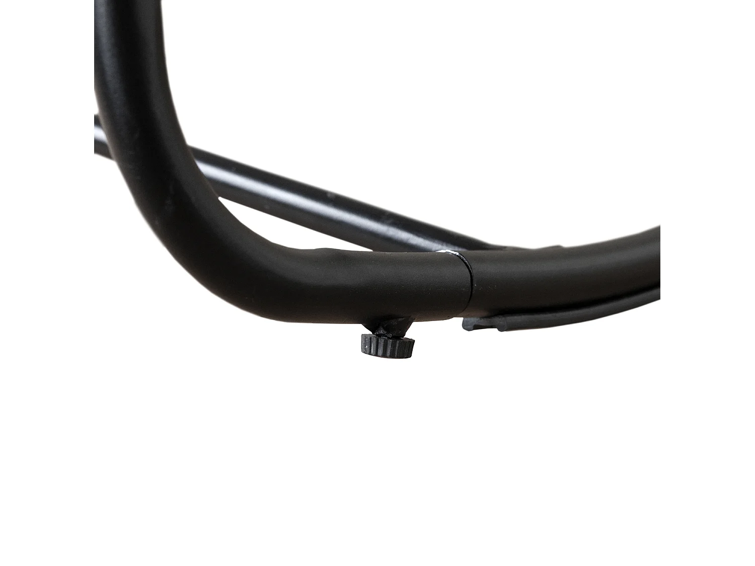 Fauteuil à bascule en rotin synthétique avec coussin noir CINTA - HAPPY GARDEN