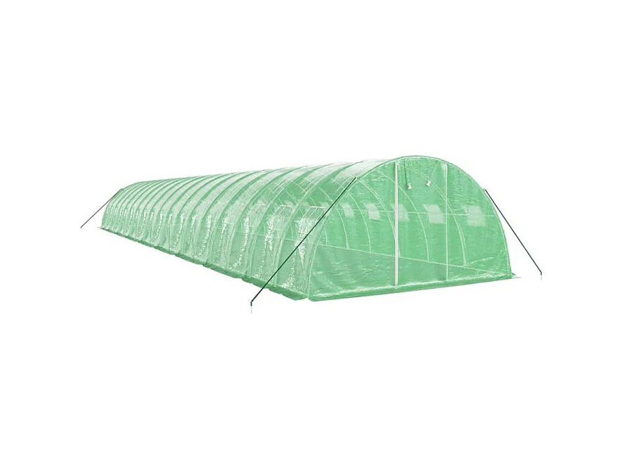 Gewächshaus mit Stahlrahmen Grün 72 m² 18x4x2 m