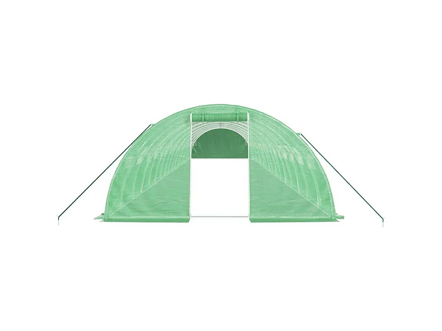 Gewächshaus mit Stahlrahmen Grün 72 m² 18x4x2 m