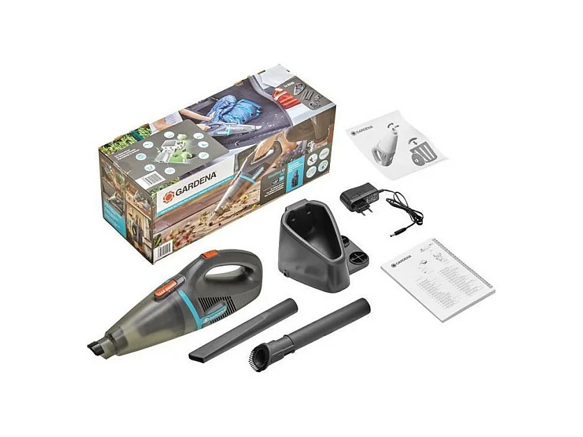 Aspirateur à main EasyClean Li avec station de charge murale - Batterie Li-ion 18V - Intérieur/Extérieur