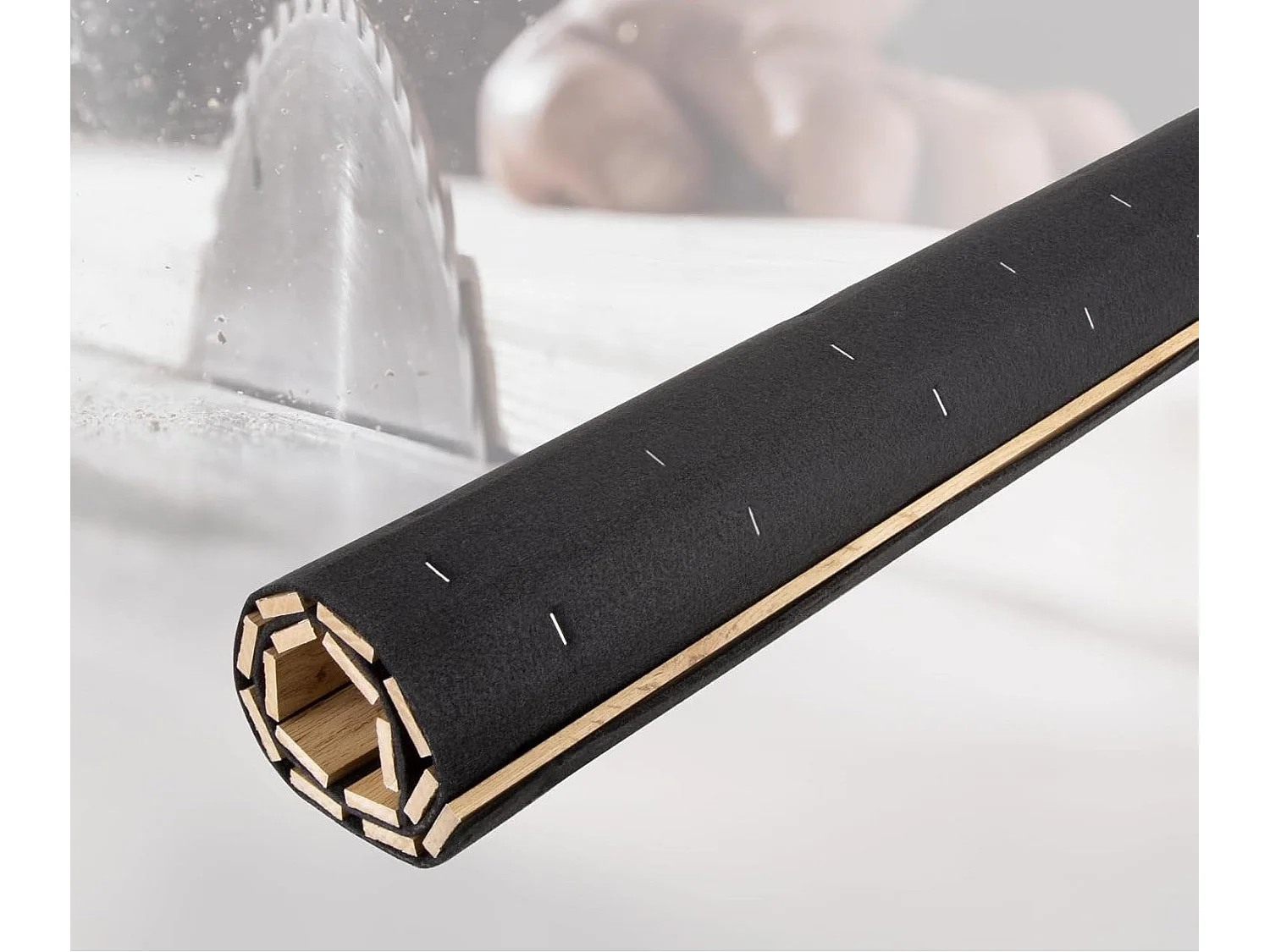 Andas Home Panneau acoustique Sonoma 138,5 x 60 cm, chêne clair — feutre et MDF pliable qui améliore l'acoustique.