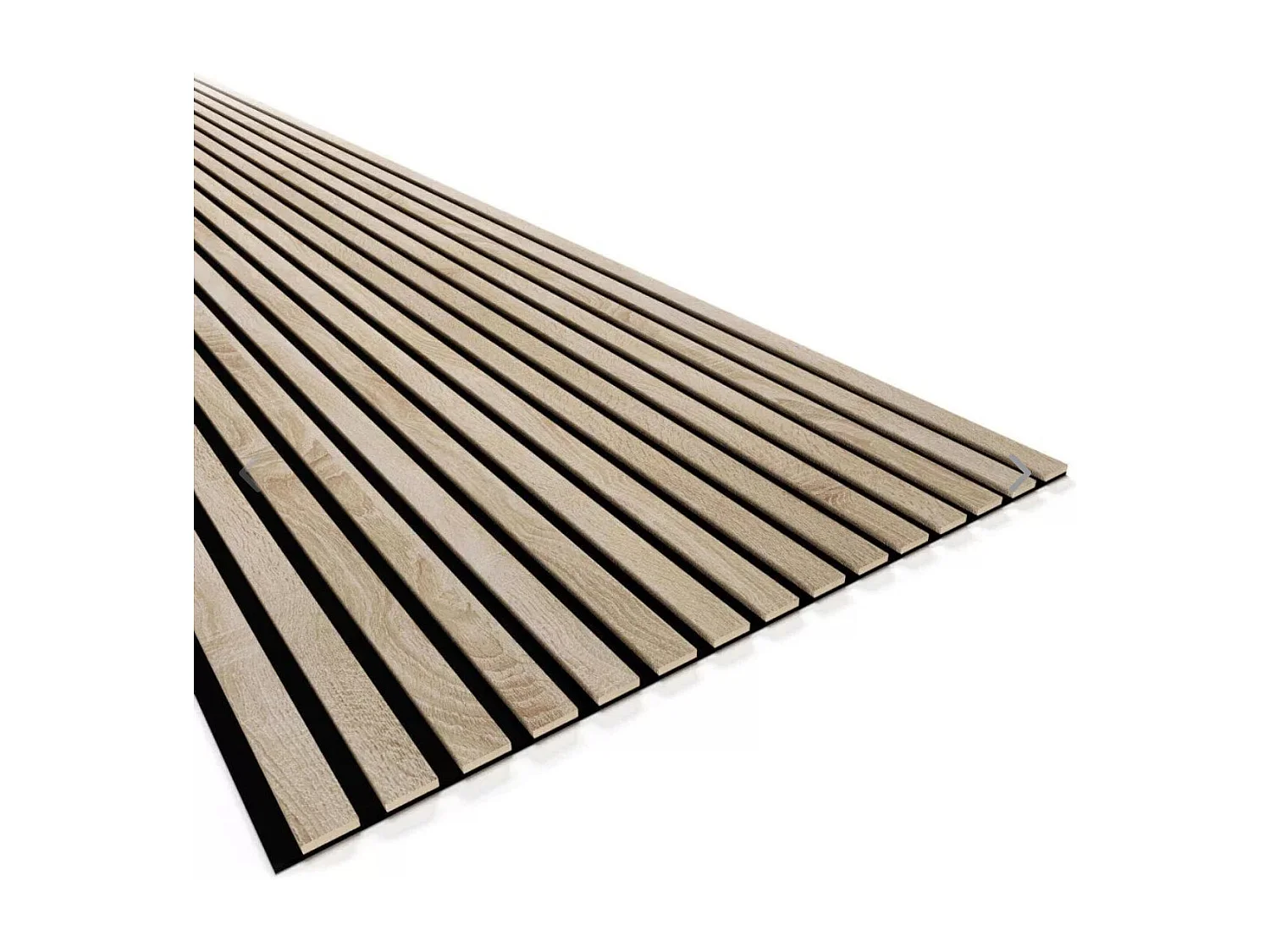 Andas Home Panneau acoustique Sonoma 138,5 x 60 cm, chêne clair — feutre et MDF pliable qui améliore l'acoustique.