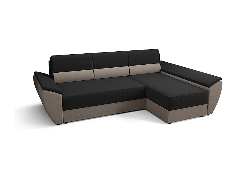 BEDANTE Ecksofa L REBI L3 Rainbow 15/83 Rechts mit Schlaffunktion L-Form, Sofa mit Stauraum, Bettkasten, Wohnzimmersofa, Couch, Sofa, Bettsofa