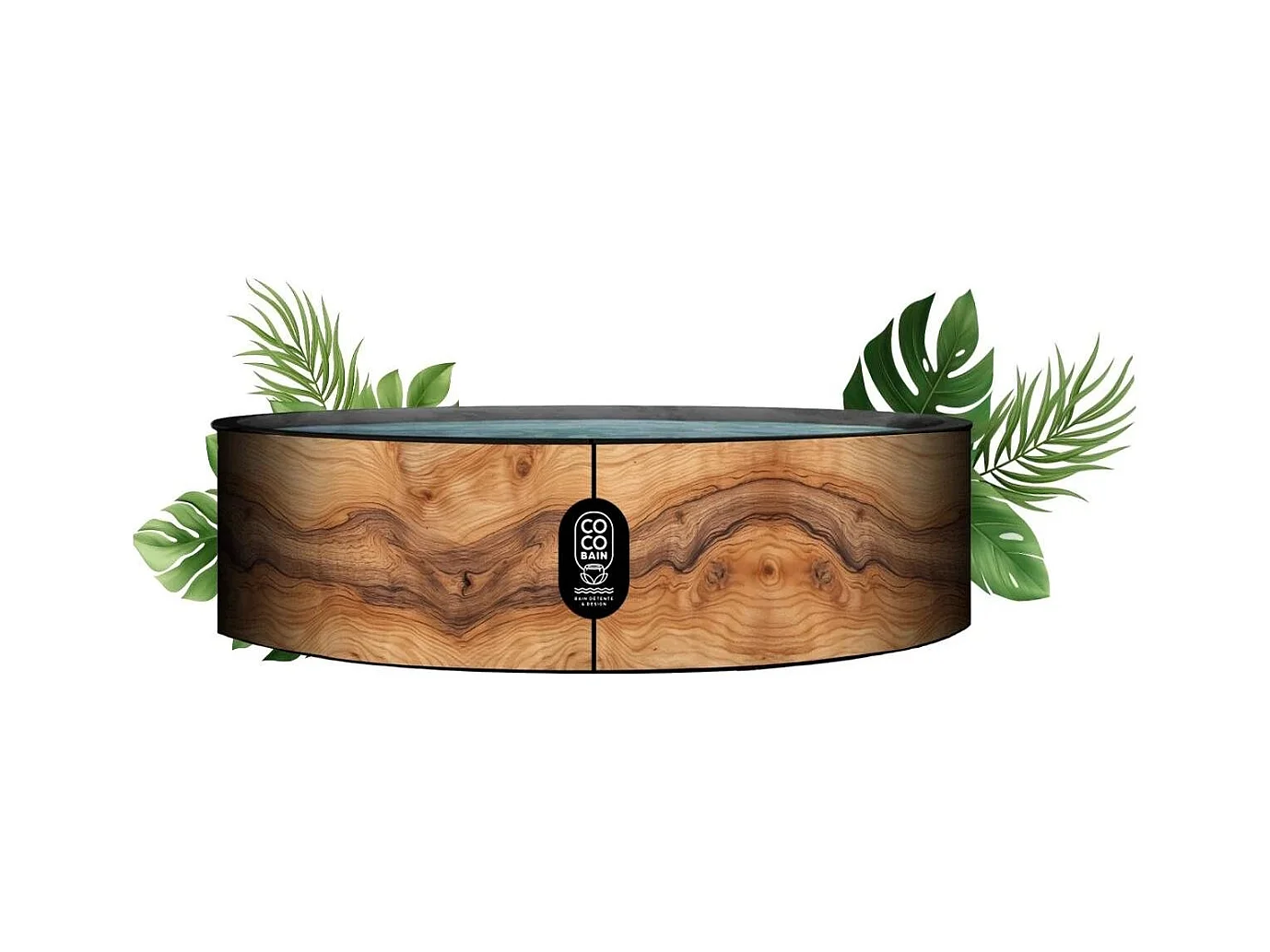 Coco Bain Zwembad Aruba - Bovengronds Zwembad Ø 250 cm - Realistische Houtlook