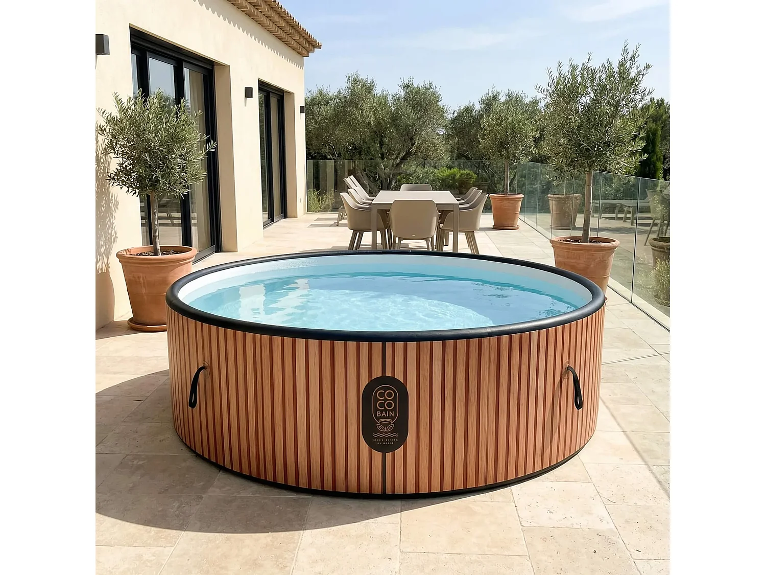Coco Bain Zwembad Copacabanna - Bovengronds Zwembad Ø 250 cm - Realistische Houtlook