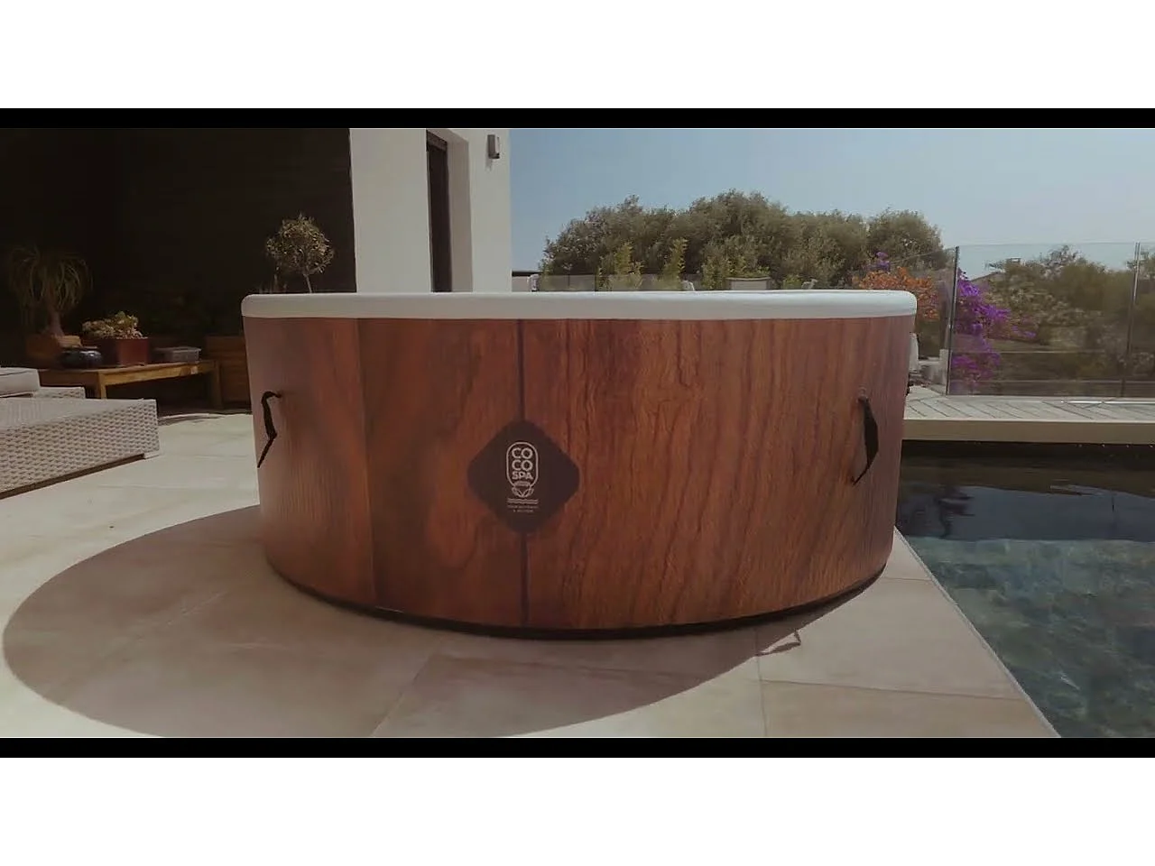 Coco Bain Piscina Bora Bora - Ø 180 cm - 1200 litri - Effetto legno realistico