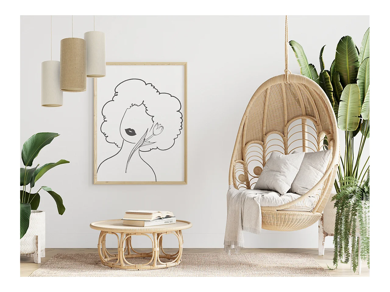 Hängeleuchte Tube BOHO ELEGANT