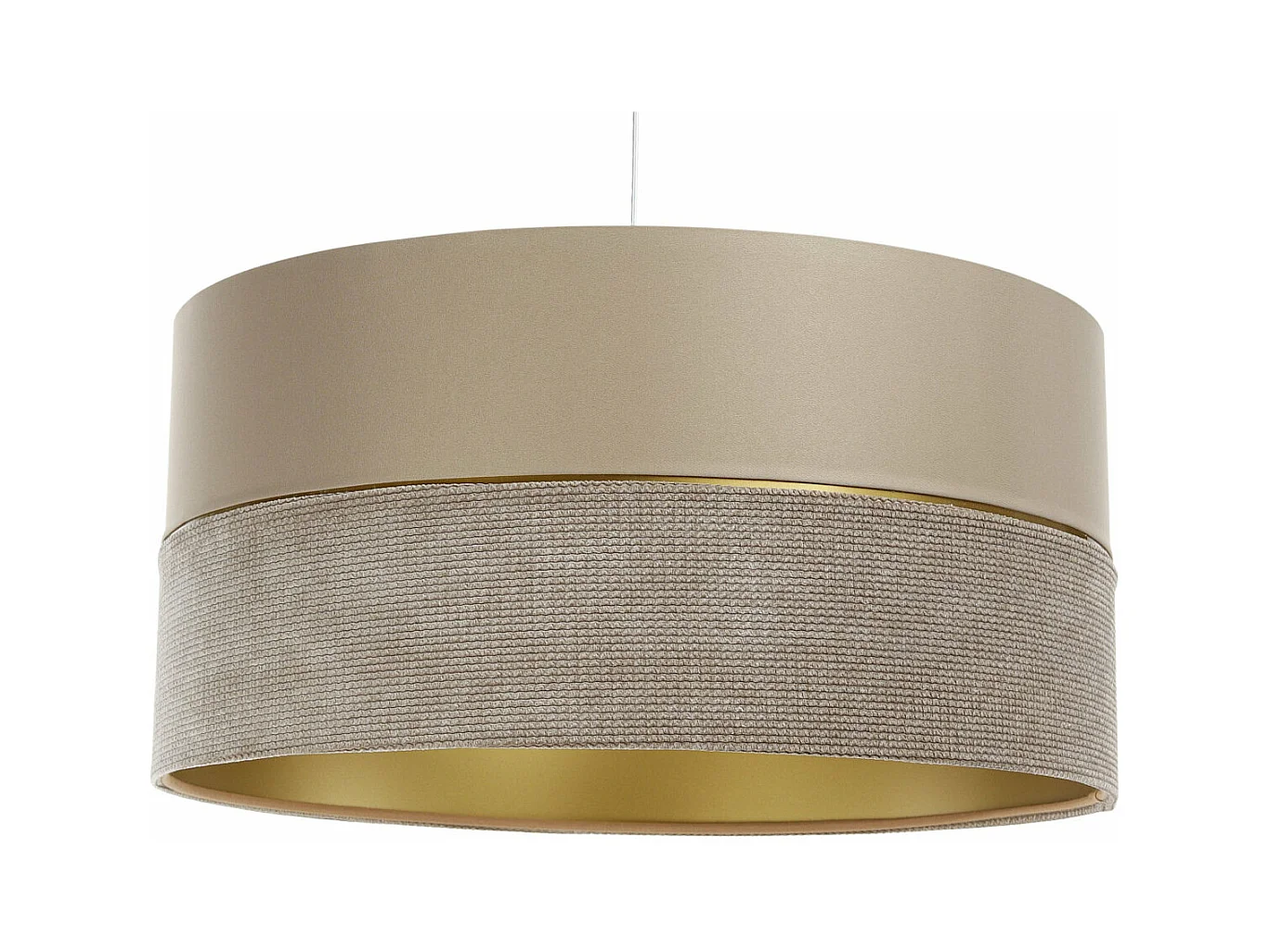 Hängeleuchte Twist Beige Gold Ø40cm