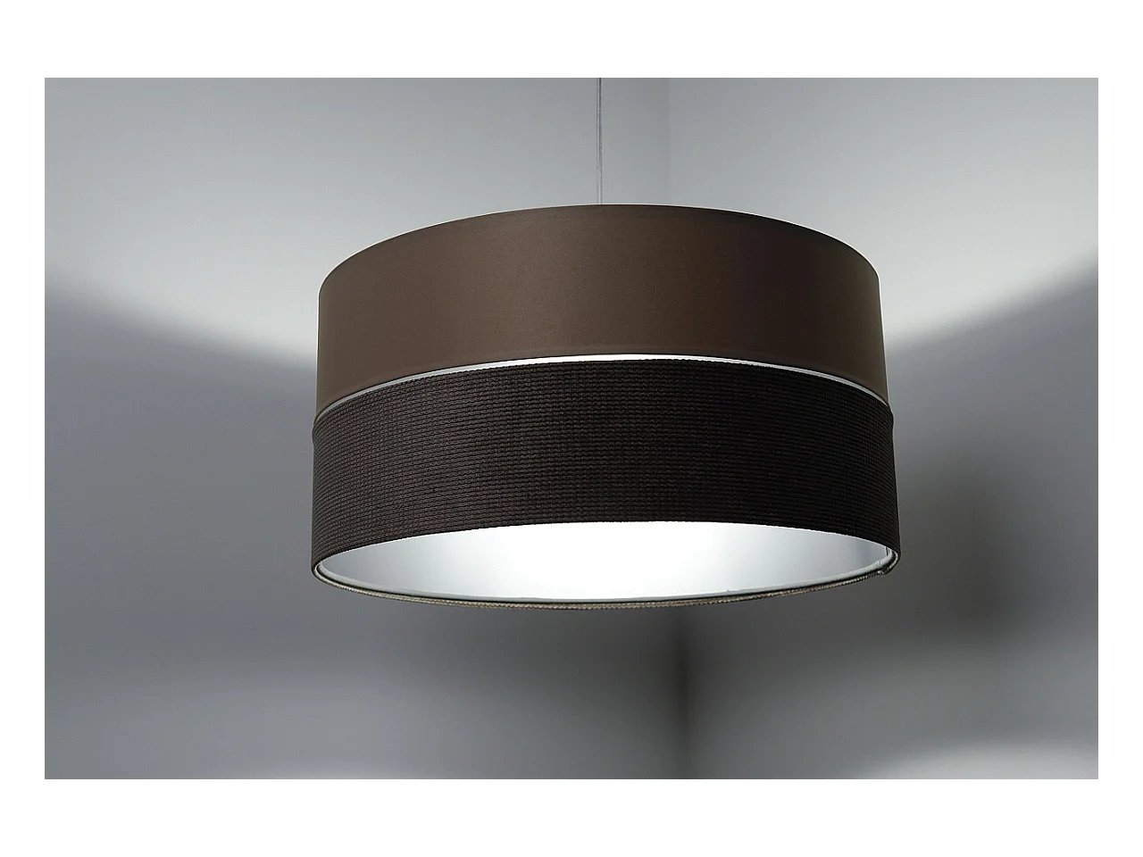 Hängeleuchte Twist Duo Beige Ø40cm