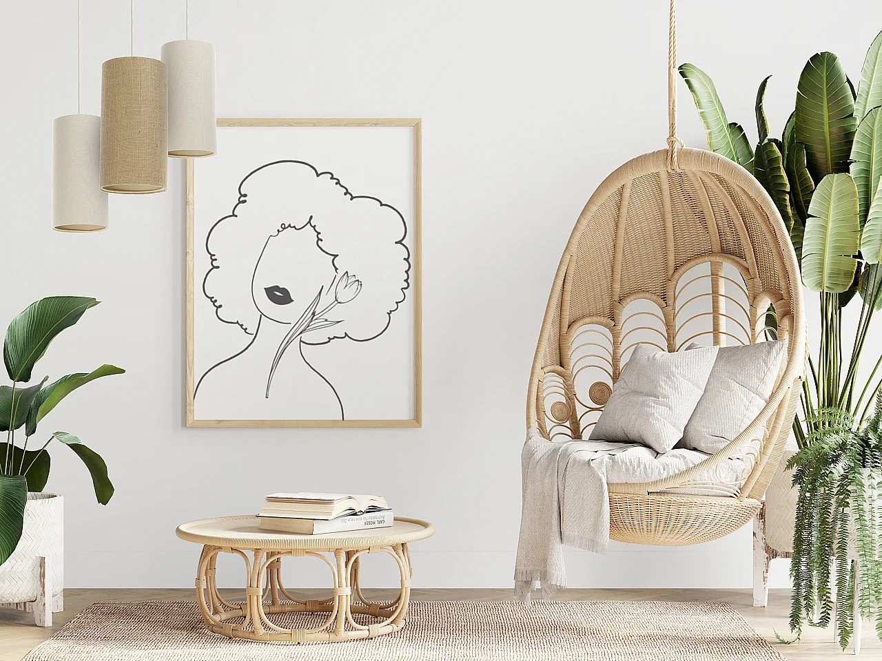 Hängeleuchte Tube BOHO ELEGANT