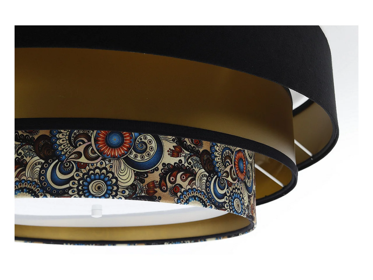 Plafonnier Triniti Ø60cm, diffuseur blanc opale