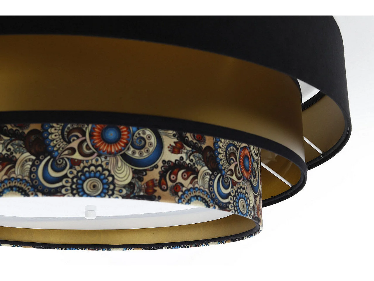 Plafonnier Triniti Ø60cm, diffuseur blanc opale