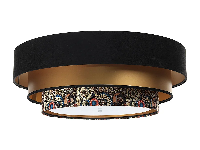 Plafonnier Triniti Ø60cm, diffuseur blanc opale