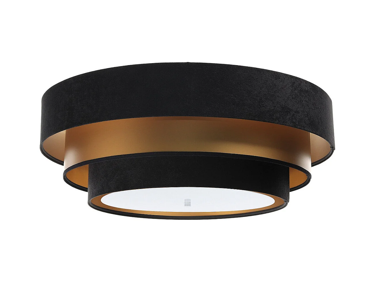 Plafonnier Triniti Ø60cm, diffuseur blanc opale