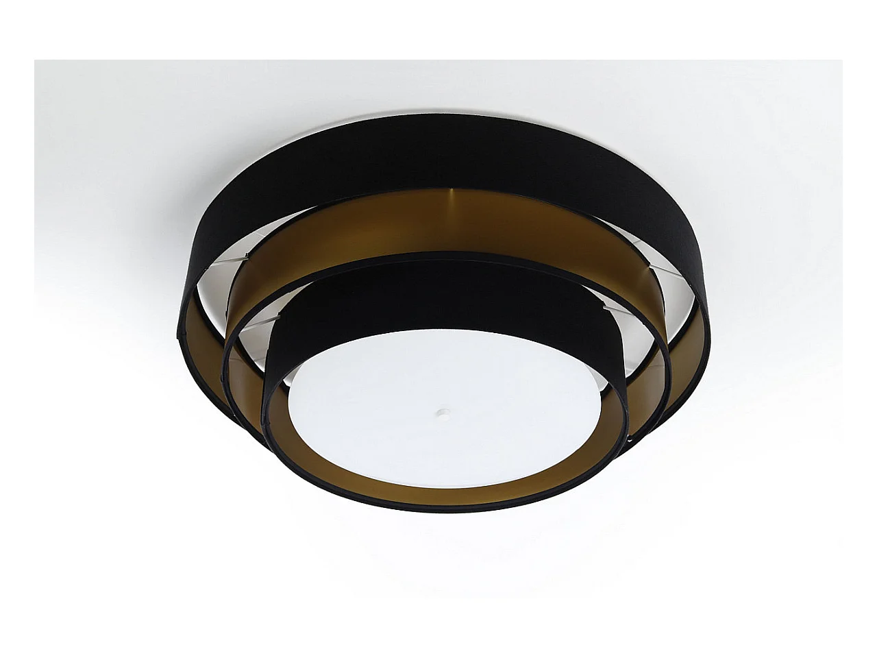 Plafonnier Triniti Ø60cm, diffuseur blanc opale