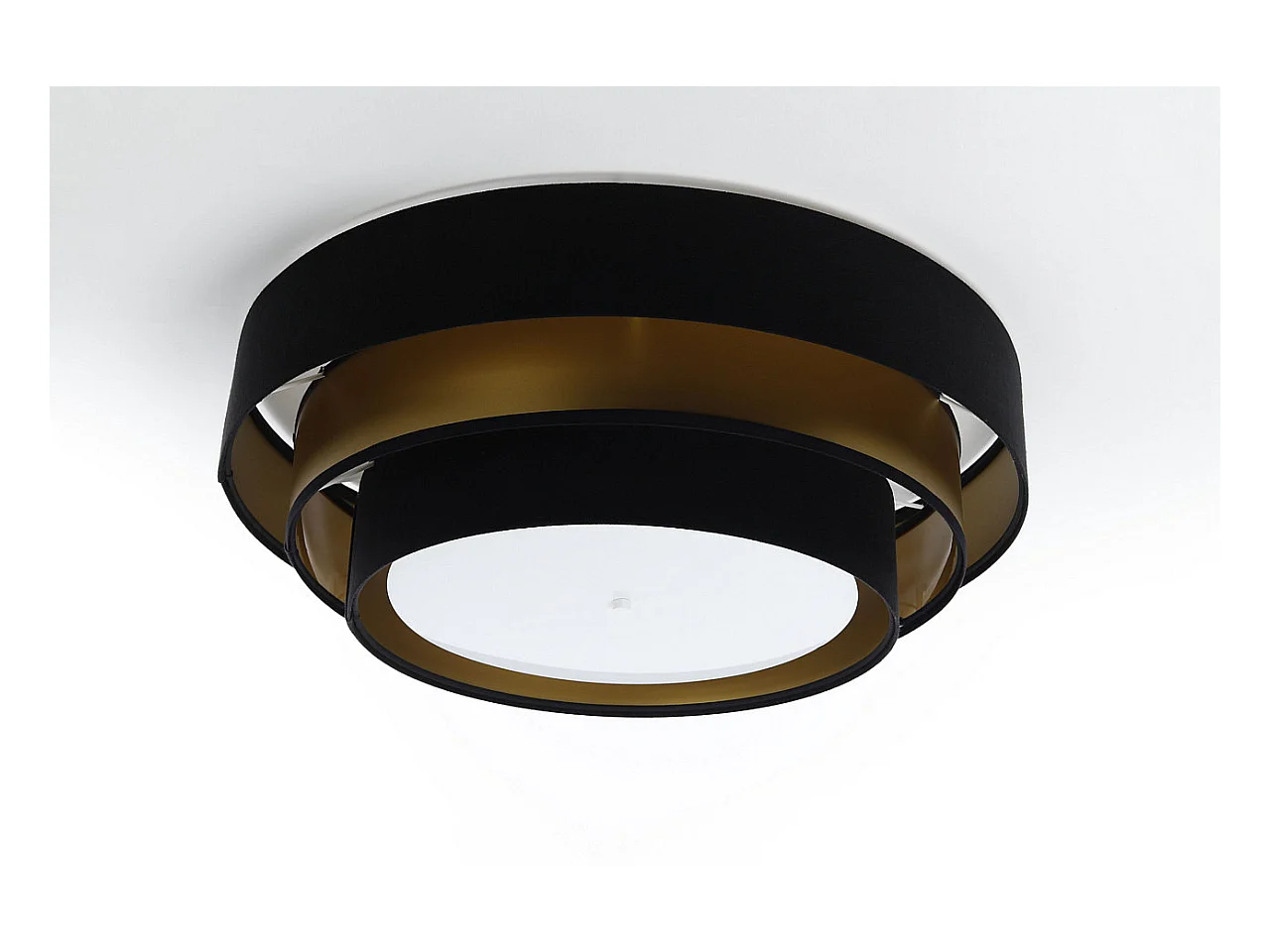 Plafonnier Triniti Ø60cm, diffuseur blanc opale