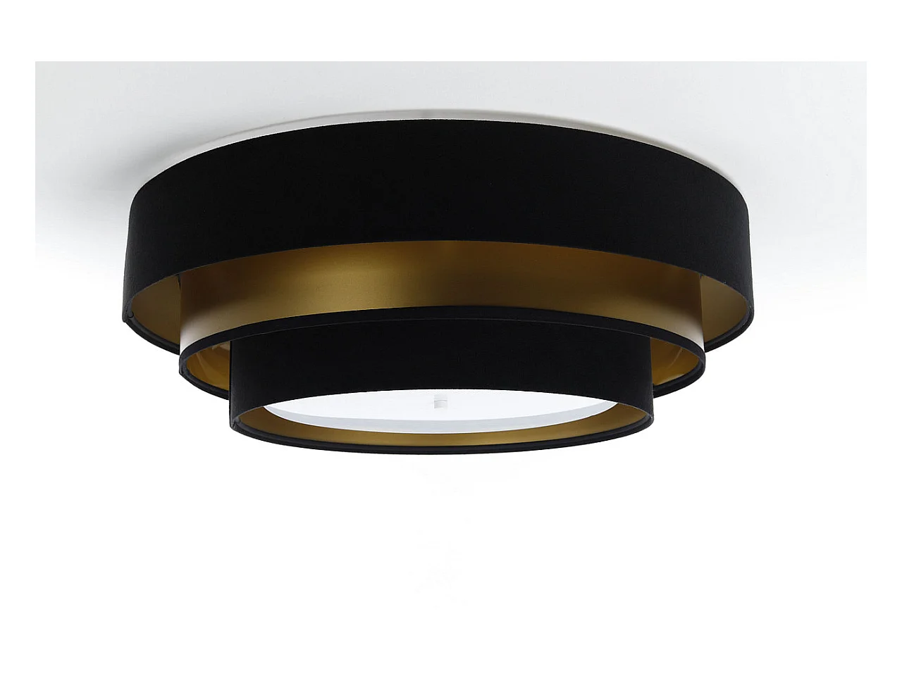 Plafonnier Triniti Ø60cm, diffuseur blanc opale