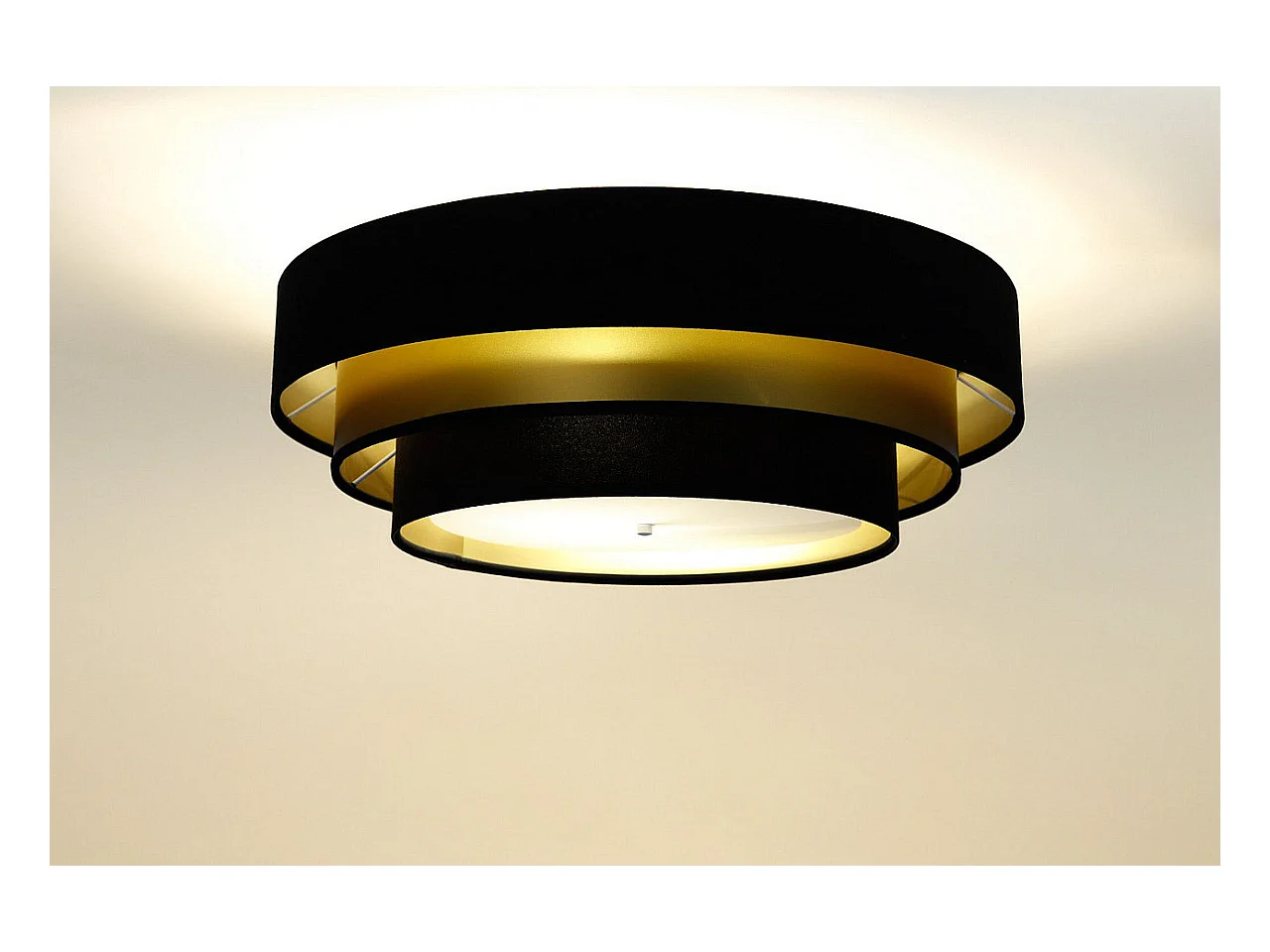 Plafonnier Triniti Ø60cm, diffuseur blanc opale